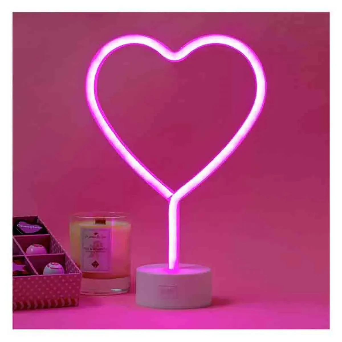 Lampa neon IT'S A SIGN srce 