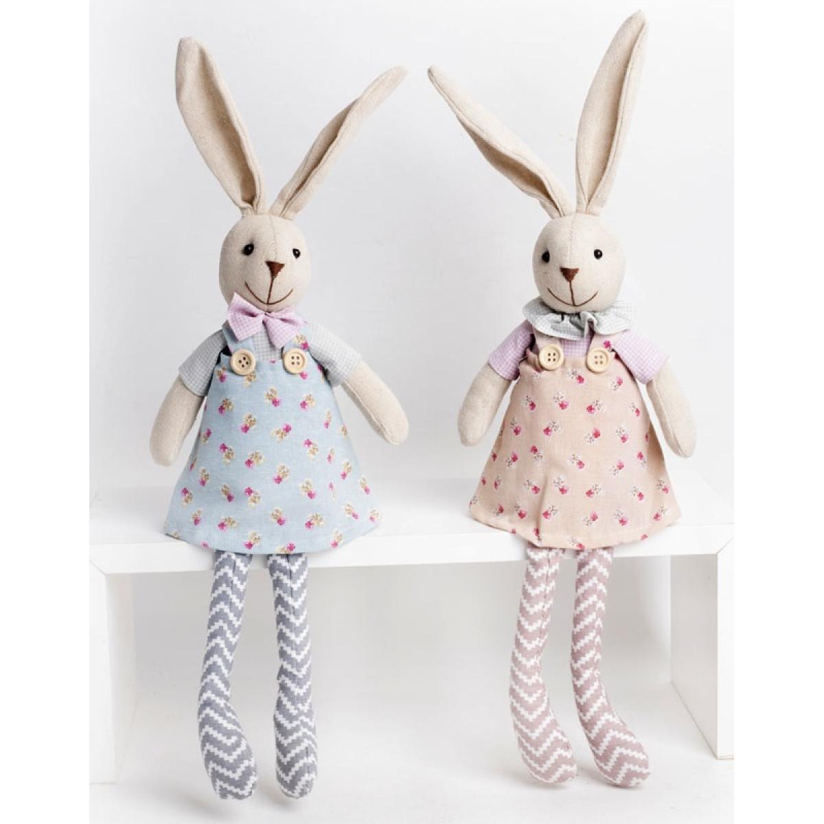 Uskršnja figura ZEČICA RETRO - 45cm / DVE VRSTE 