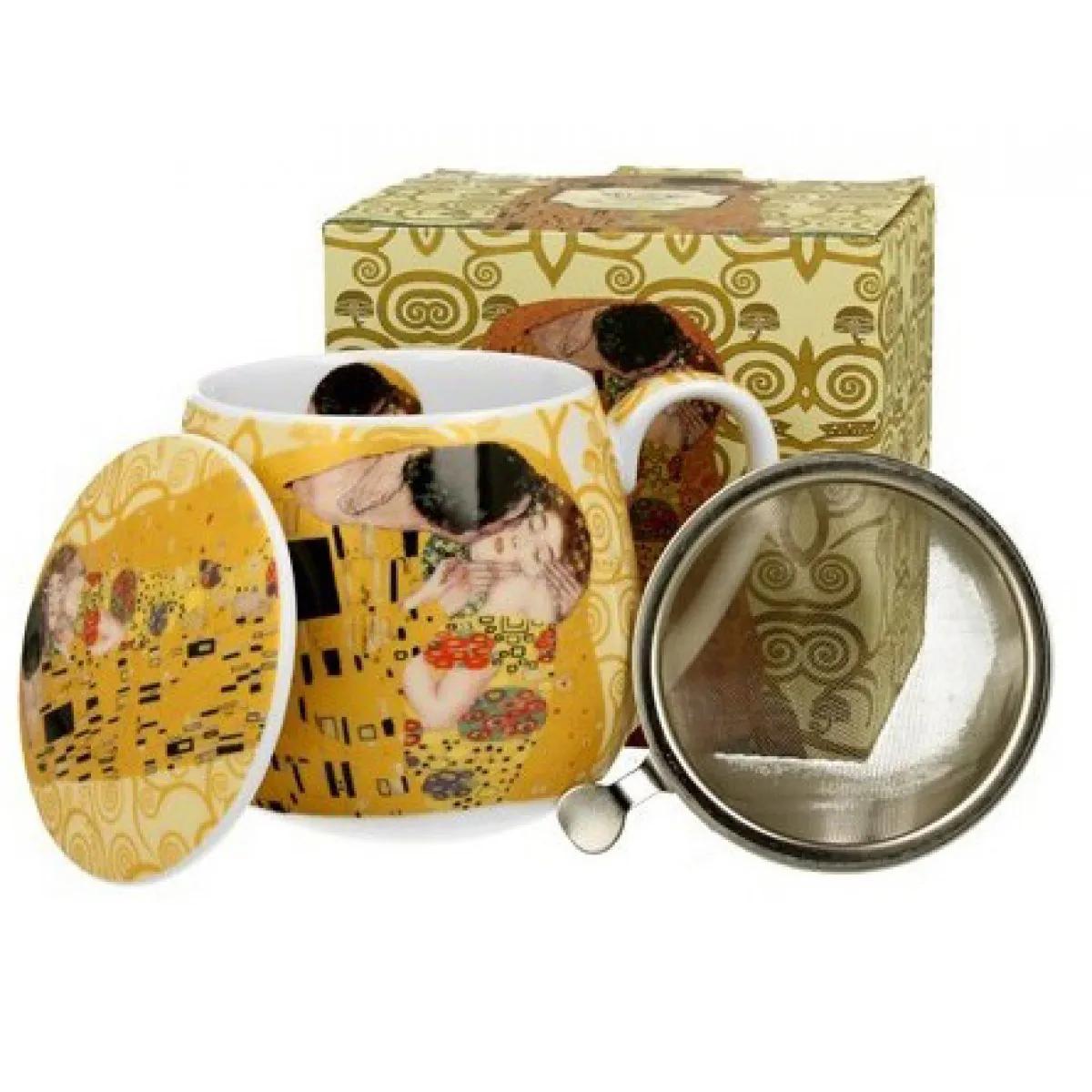Velika šolja za čaj sa infuzerom THE KISS- KLIMT 