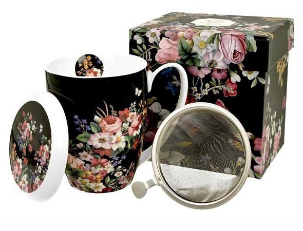 Šolja za čaj sa infuzerom FLOWERS 
