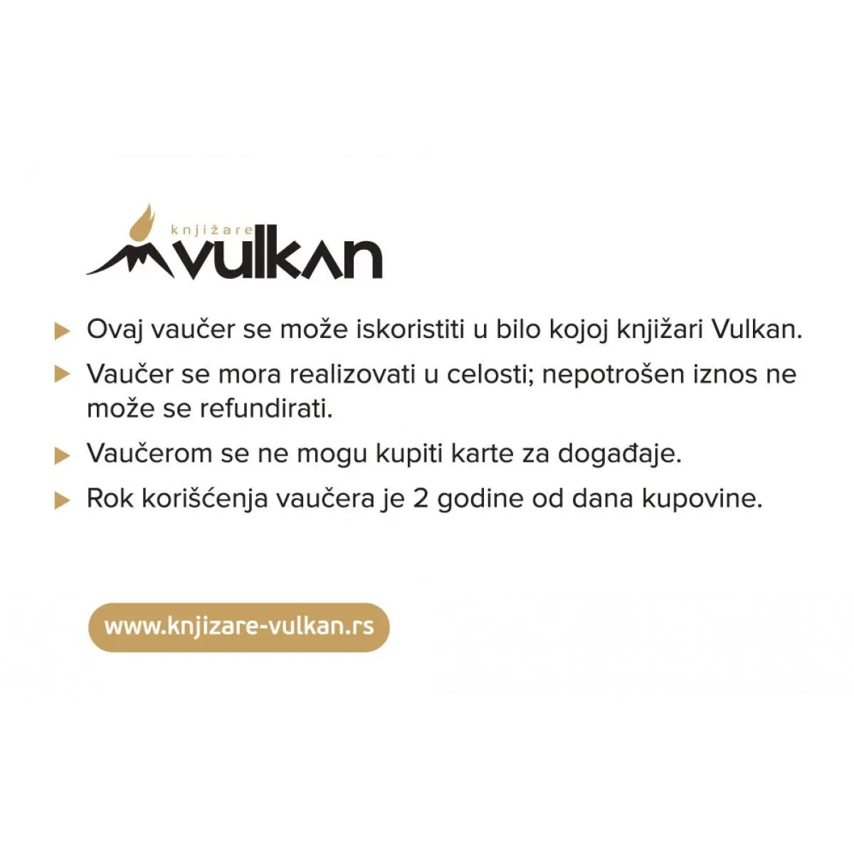 GIFT KARTICA / VAUČER zlatni kvadrat 1000 