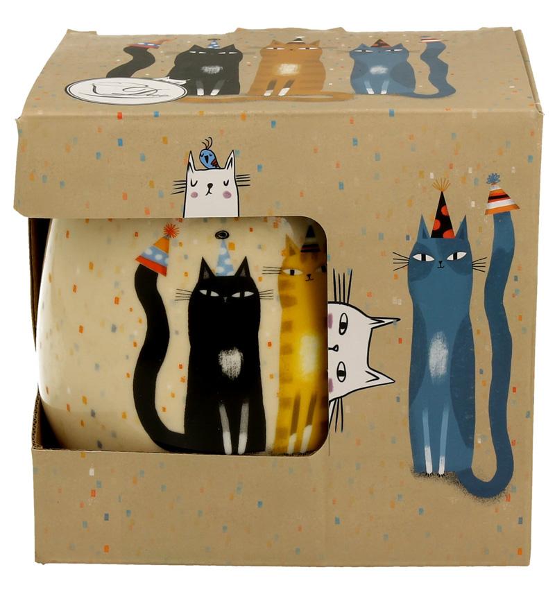 Šolja za čaj sa infuzerom CAT’S WORLD - PARTY 