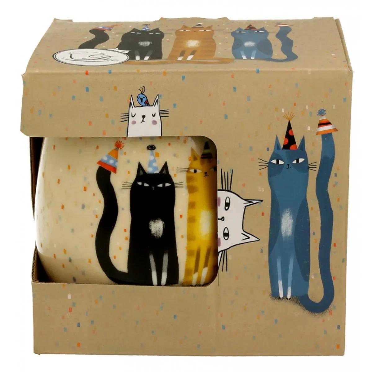 Šolja za čaj sa infuzerom CAT’S WORLD - PARTY 