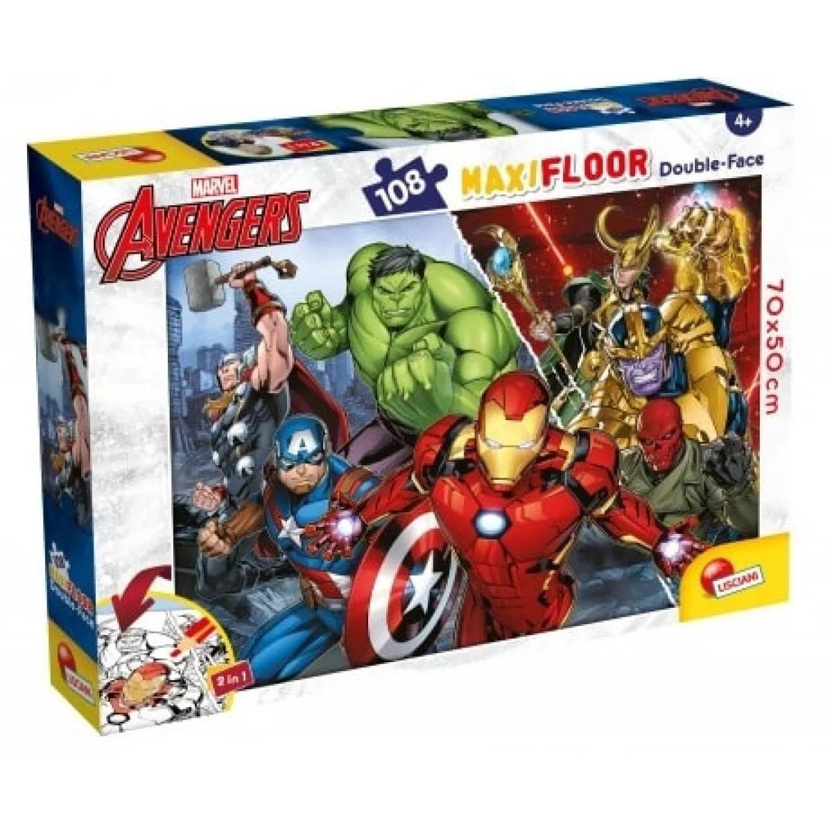Puzzle za decu MARVEL AVENGERS 108kom 2U1 SLOZI I OBOJI - LISCIANI 