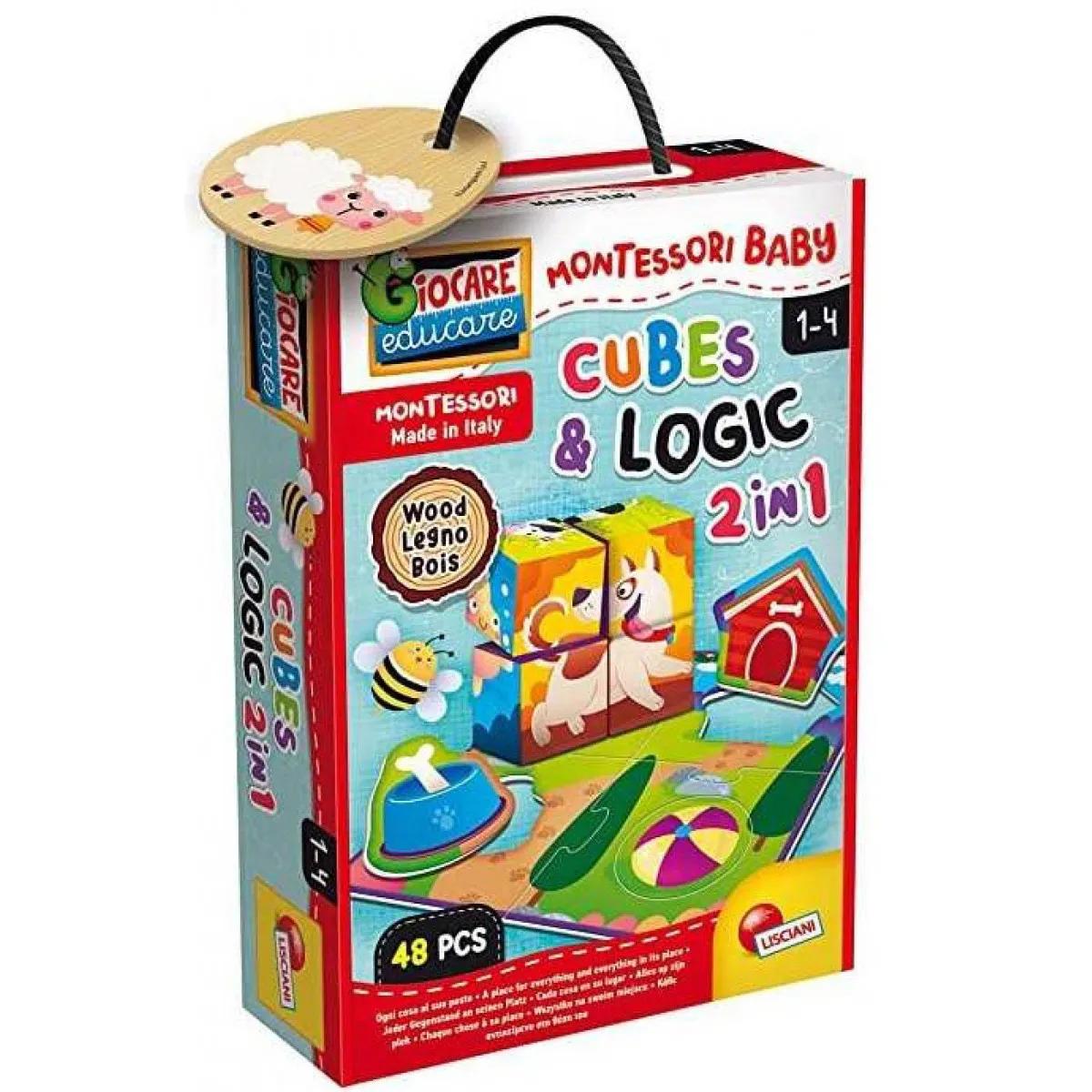 MONTESORI edukativna igračka CUBES AND LOGIC - LISCIANI 