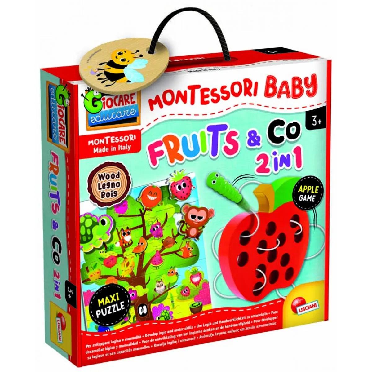 MONTESORI edukativna igračka JABUKA- PROVLAČI I ZABAVLJAJ SE 