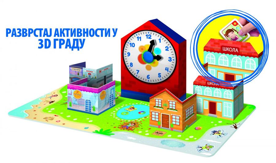 MONTESORI edukativna igra MOJ DAN SAT KULA - LISCIANI 