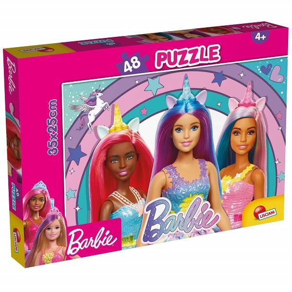 Puzzle za decu BARBIE 48kom 2U1 SLOŽI I OBOJI - LISCIANI 