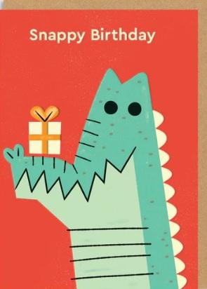 Rođendanska čestitka SNAPPY BIRTHDAY  - KROKODIL 