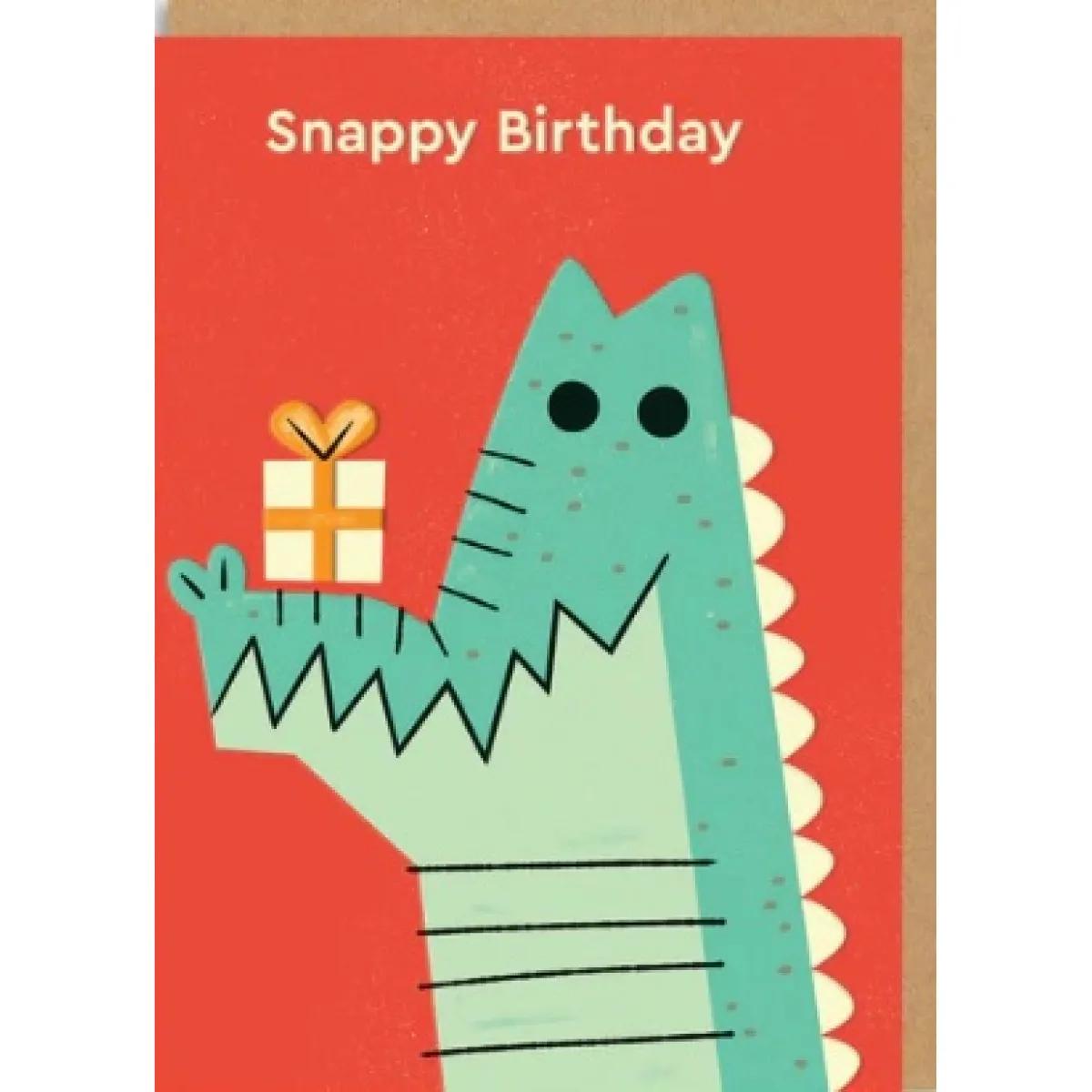 Rođendanska čestitka SNAPPY BIRTHDAY  - KROKODIL 