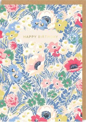 Rođendanska čestitka HAPPY BIRTHDAY - MEADOW FLORAL 