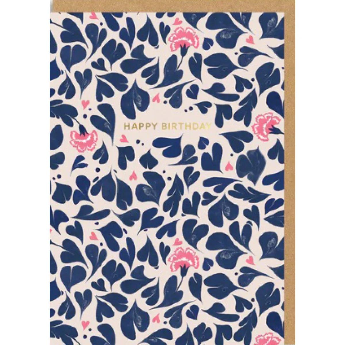 Rođendanska čestitka HAPPY BIRTHDAY MARBLE HEARTS 