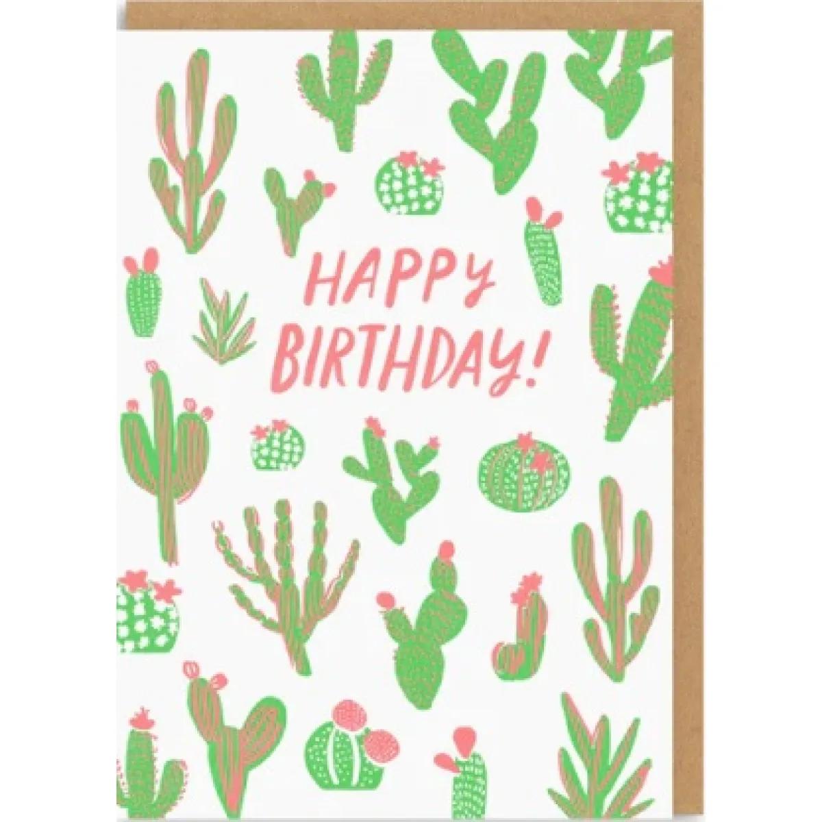 Rođendanska čestitka LUCKY CACTI 