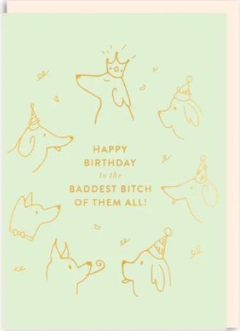 Rođendanska čestitka BADDEST BITCH 