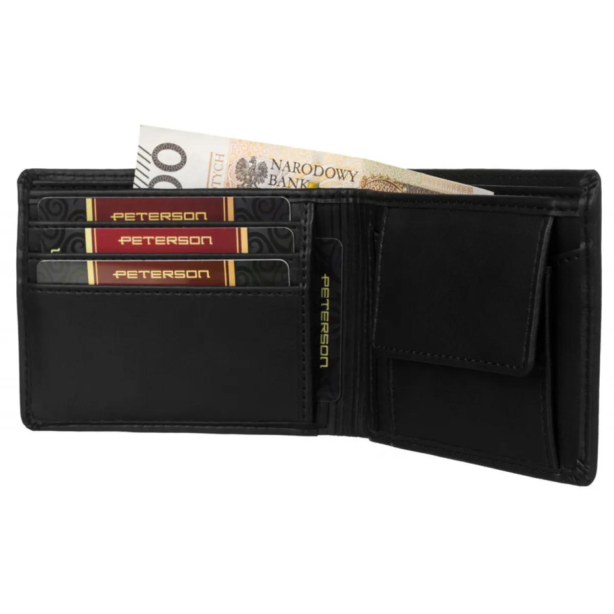 Kožni novčanik i kaiš u setu PETERSON  - muški 
