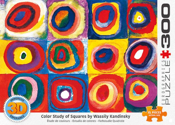 Puzzle 300 sa 3D efektom COLOR STUDY OF SQUARES 