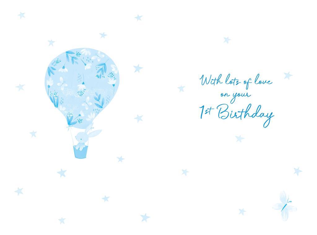Rođendanska čestitka za PRVI ROĐENDAN -  PLAVA 