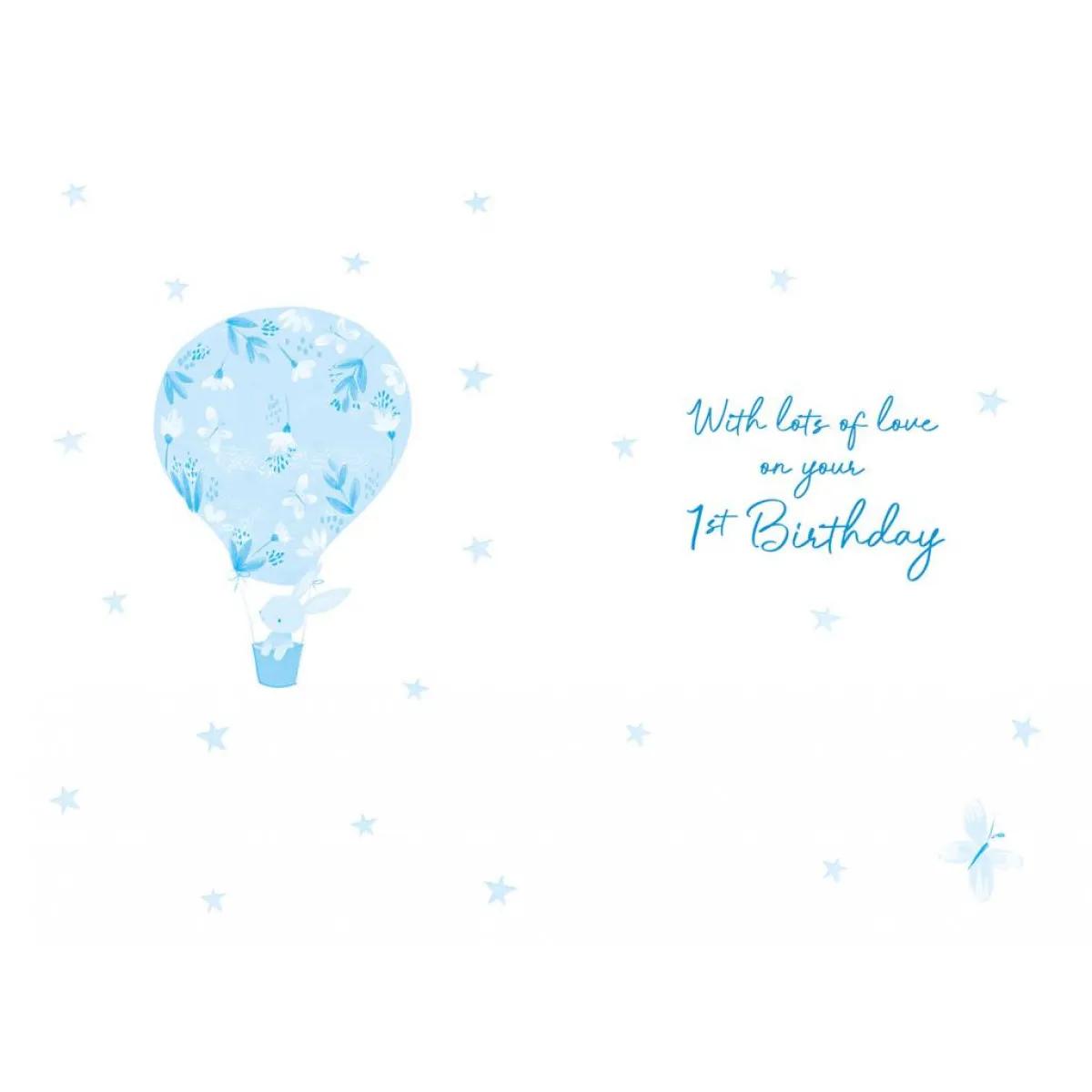 Rođendanska čestitka za PRVI ROĐENDAN -  PLAVA 