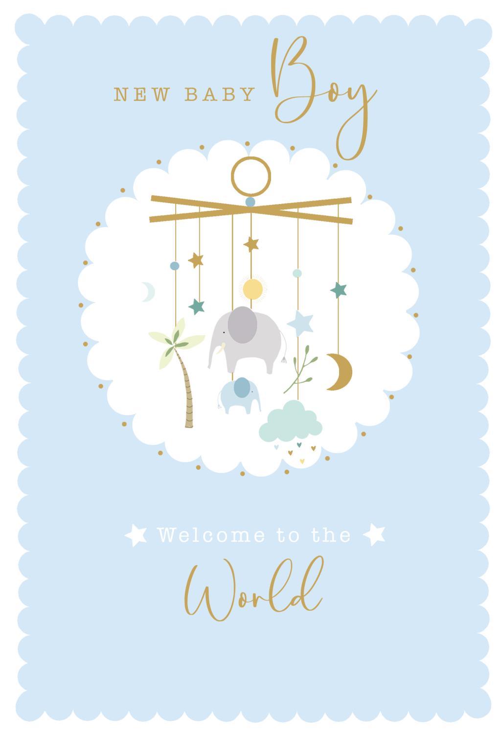 Čestitka za rođenje deteta NEW BABY BOY 