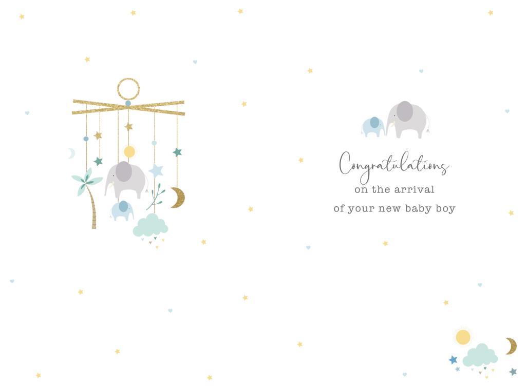 Čestitka za rođenje deteta NEW BABY BOY 