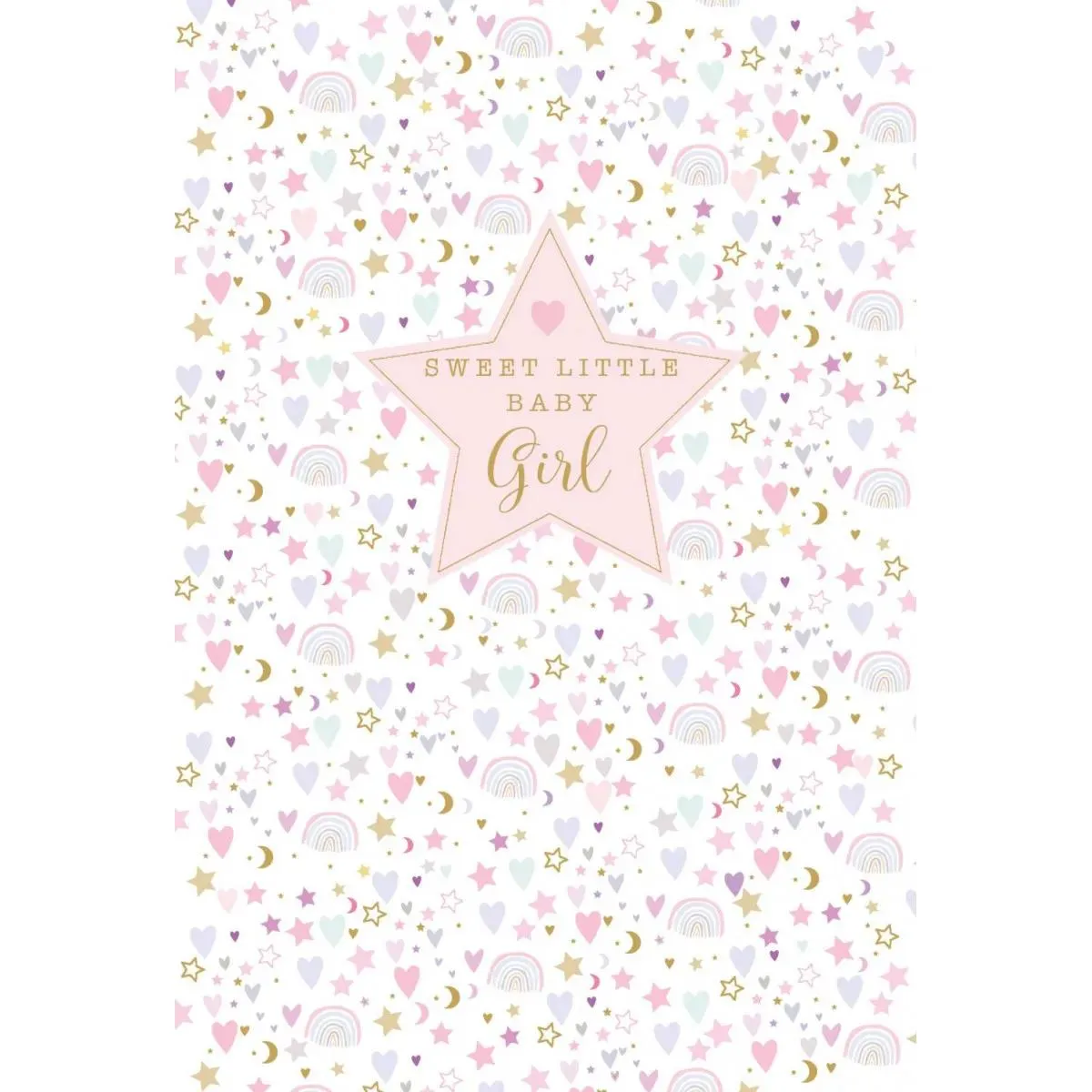 Čestitka za rođenje deteta BABY GIRL - PINK 