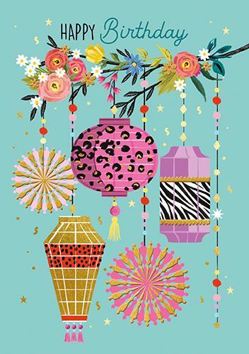 Rođendanska čestitka LAMPIONI 