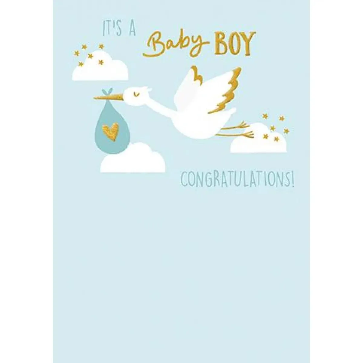 Čestitka za rođenje deteta DEČAK - ITS A BABY BOY 