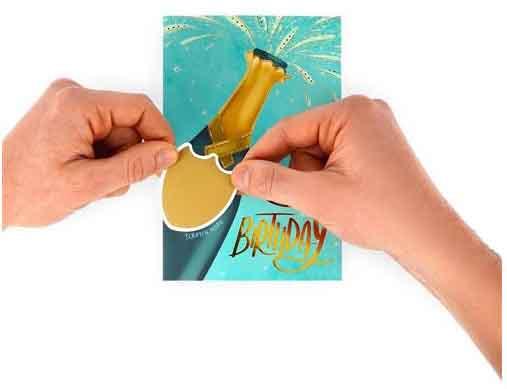 Čestitka SCRATCH OFF CARD - BOTTLE 