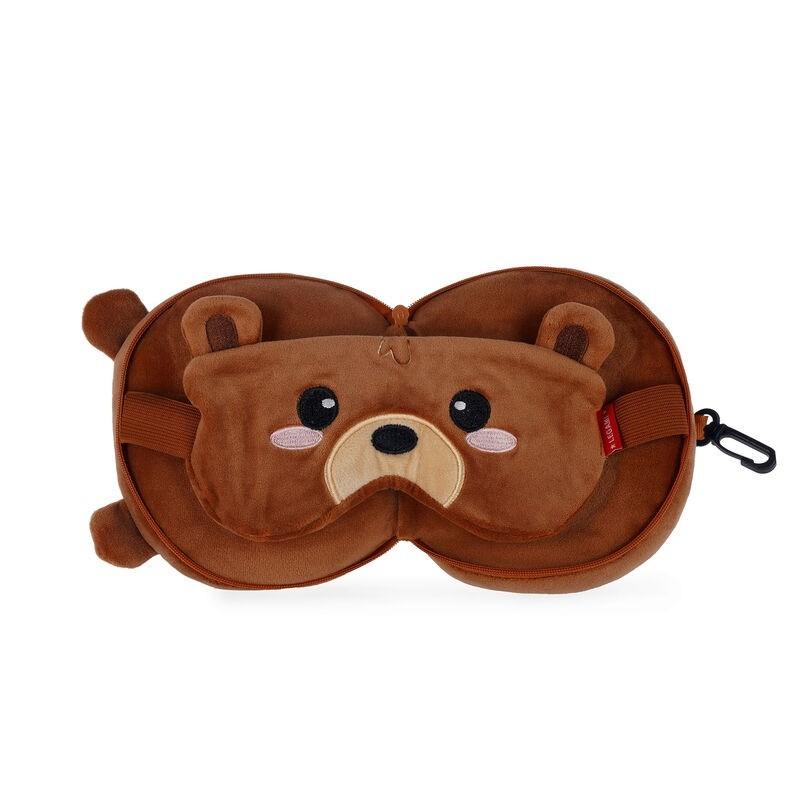 Putni jastuk sa maskom za oči TEDDY BEAR 