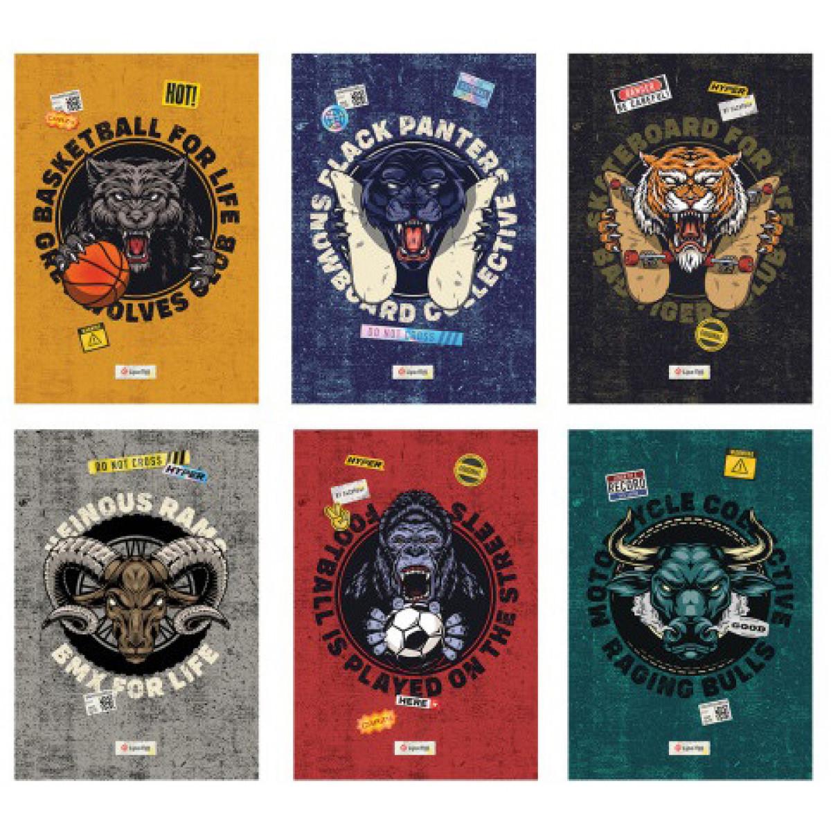 Sveska A4 DIKTO SPORTY BEASTS 52L 