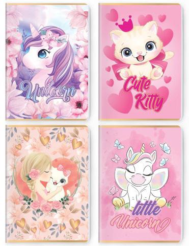 Sveska A4 čista, KOLEKCIJA ZA DEVOJČICE 