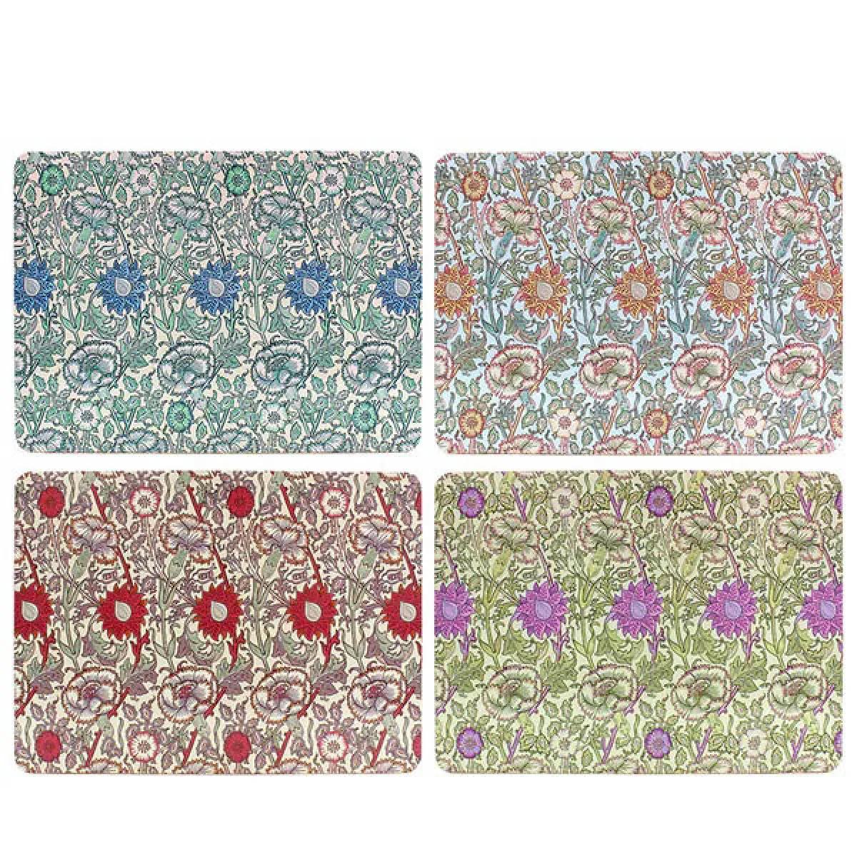 Set od četiri podmetača MORRIS PINK & ROSE 