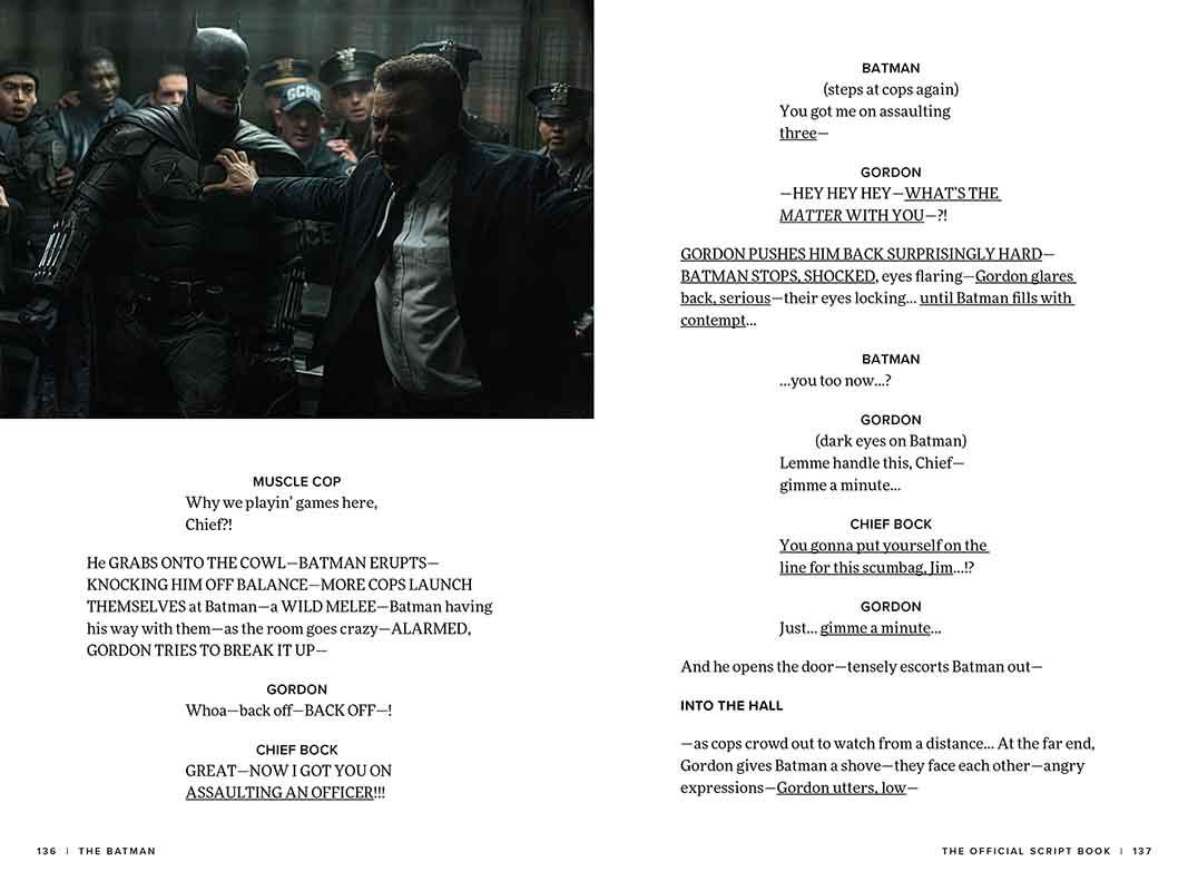 THE BATMAN The Official Script Book 