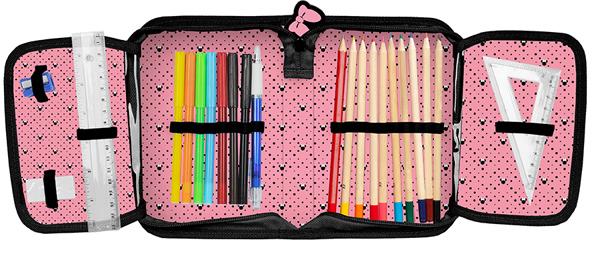 Pernica puna MINI MAUS - CRNO - ROZE 