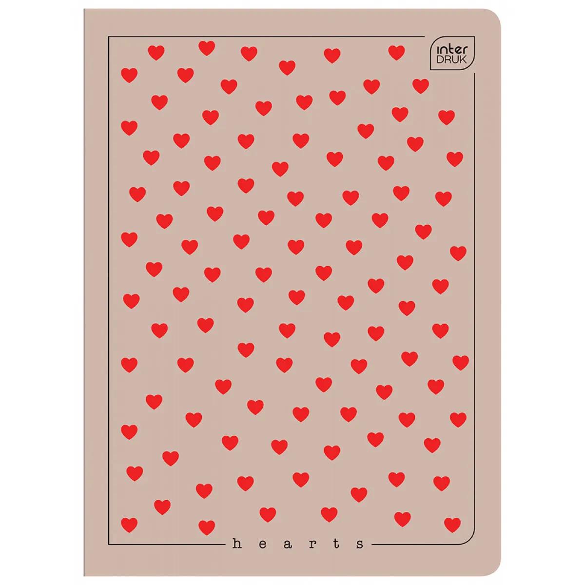 Sveska A5 na kvadratiće HEARTS - VIŠE MOTIVA 