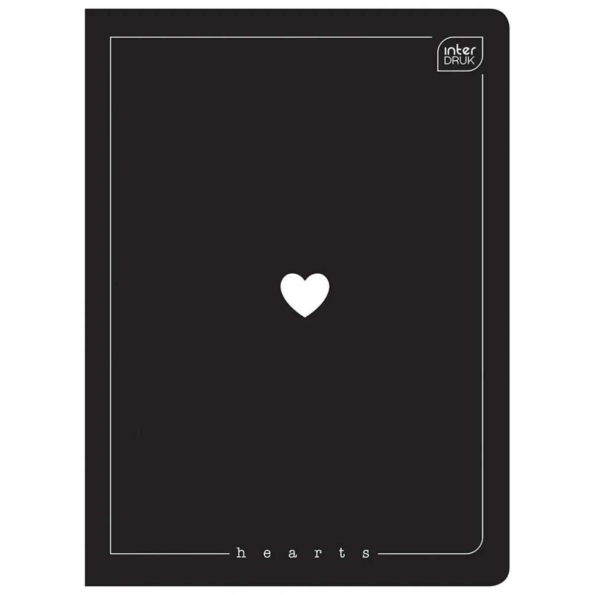 Sveska A5 na kvadratiće HEARTS - VIŠE MOTIVA 