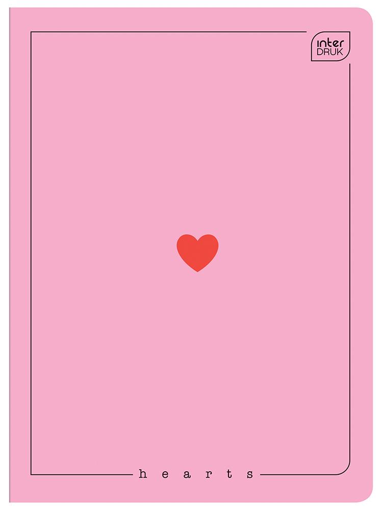Sveska A5 na kvadratiće HEARTS - VIŠE MOTIVA 