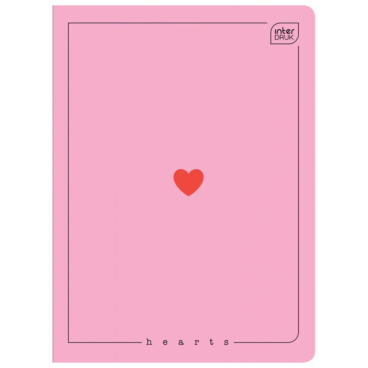 Sveska A5 na kvadratiće HEARTS - VIŠE MOTIVA 