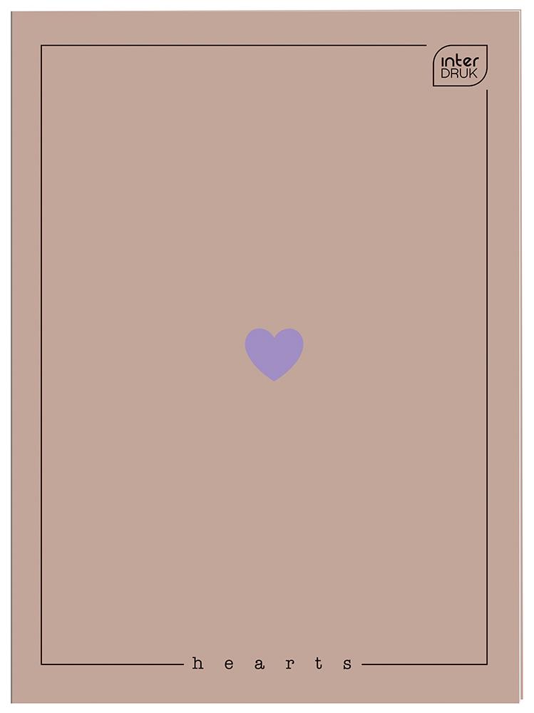 Sveska A5 na kvadratiće HEARTS - VIŠE MOTIVA 