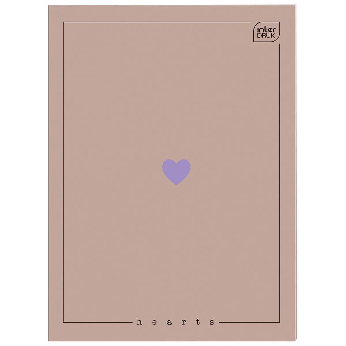 Sveska A5 na kvadratiće HEARTS - VIŠE MOTIVA 