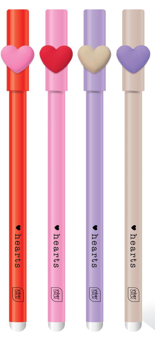 Piši briši hemijska olovka HEARTS 