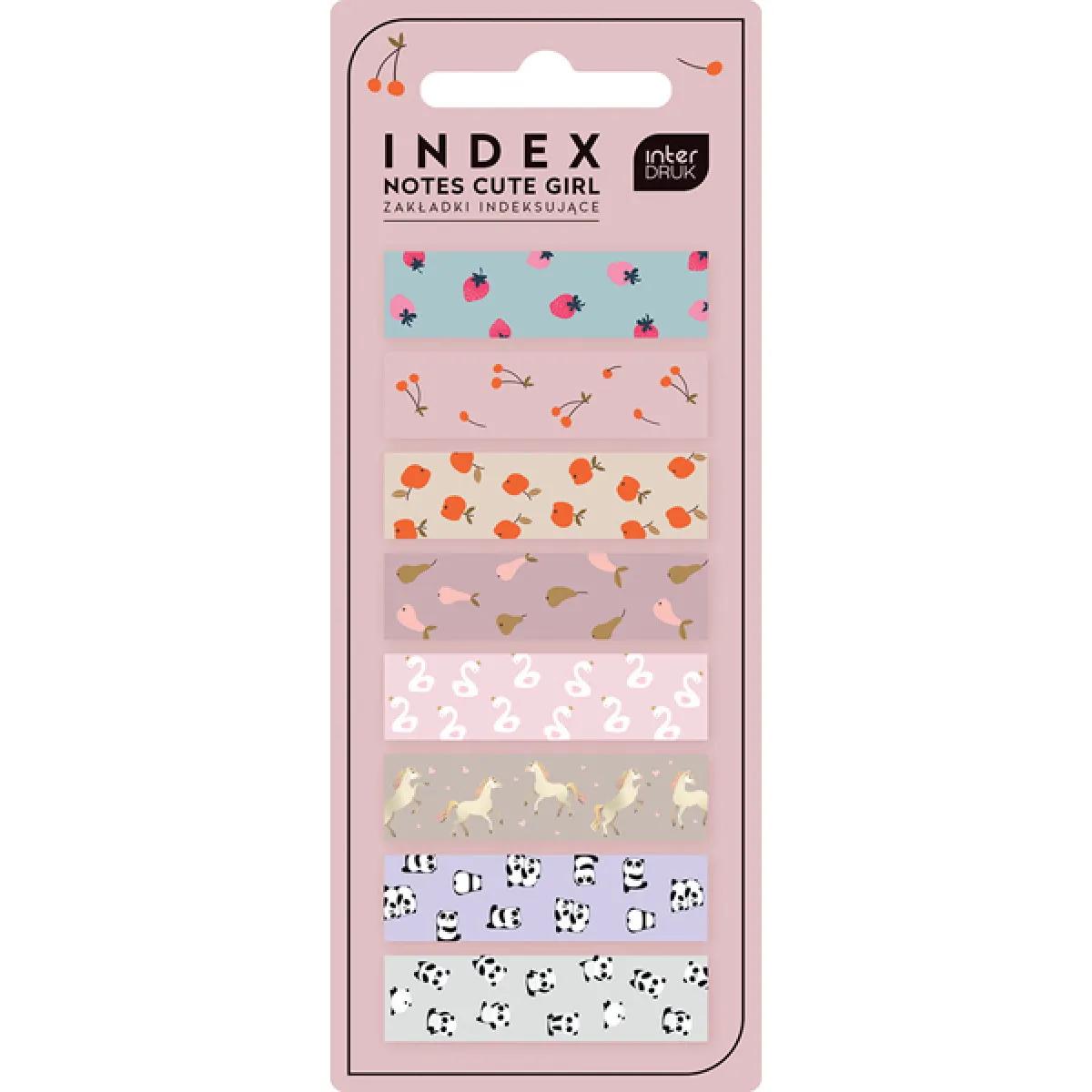Set osam obeleživača stranica CUTE GIRL 