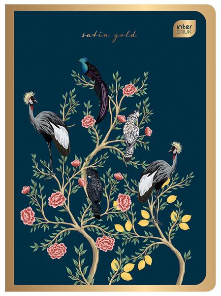 Sveska A5 na linije METALLIC SATIN GOLD - VIŠE MOTIVA 