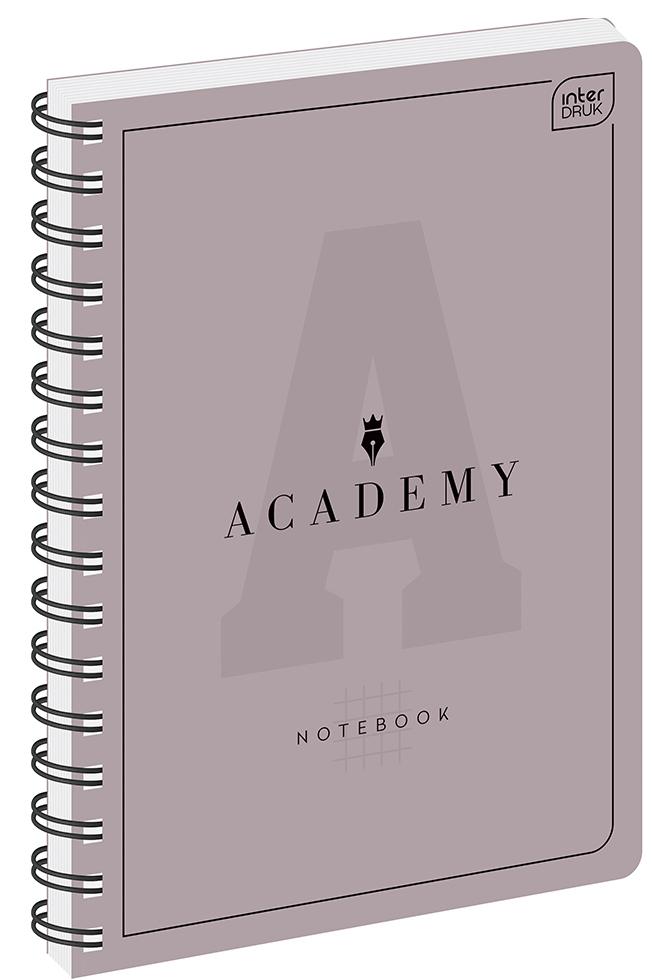 Sveska A5 kvadratići,spiralni povez ACADEMY - VIŠE MOTIVA 
