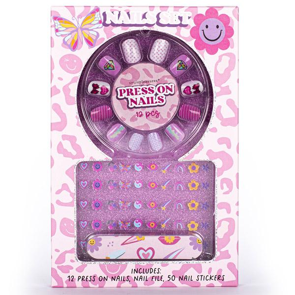 Dečiji set za nokte sa nalepnicama PRES ON NAILS 