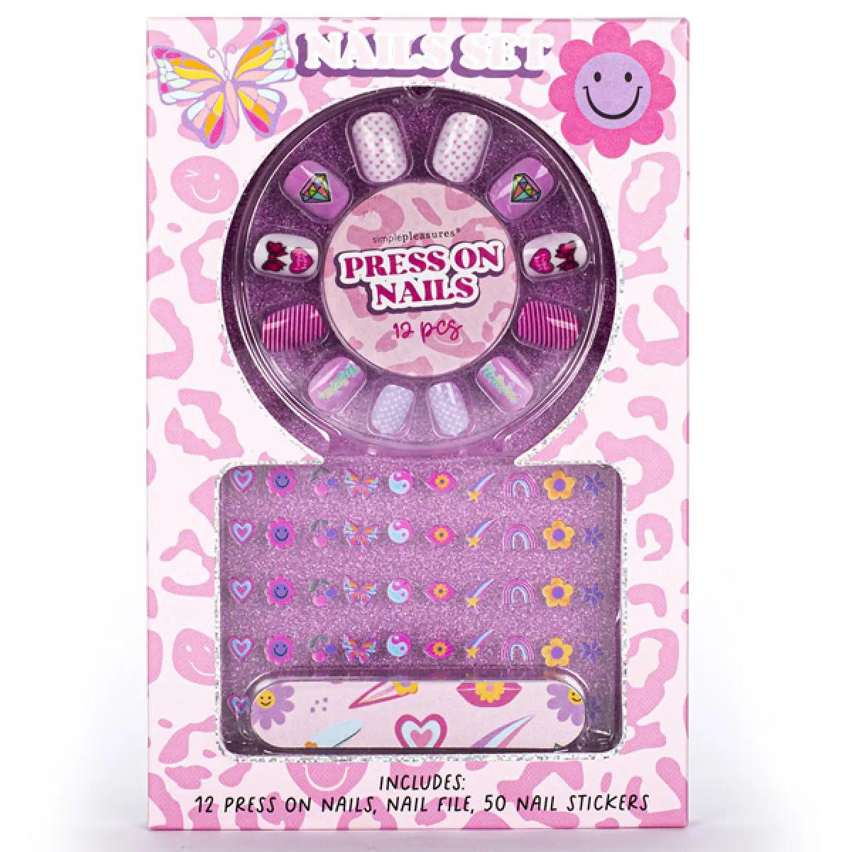 Dečiji set za nokte sa nalepnicama PRES ON NAILS 