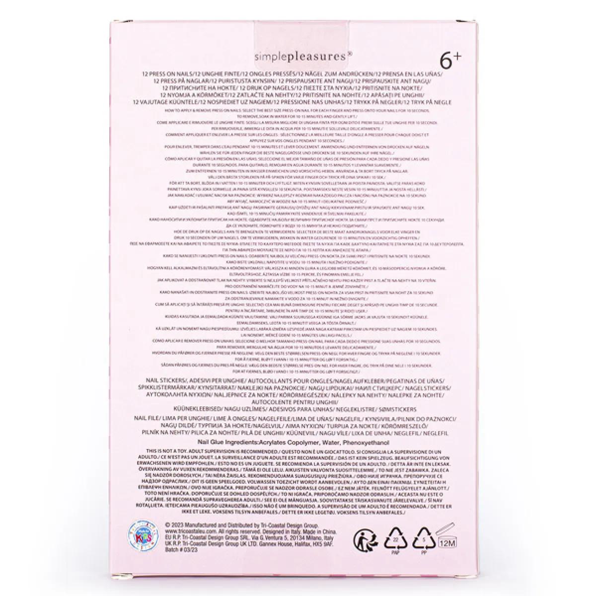 Dečiji set za nokte sa nalepnicama PRES ON NAILS 