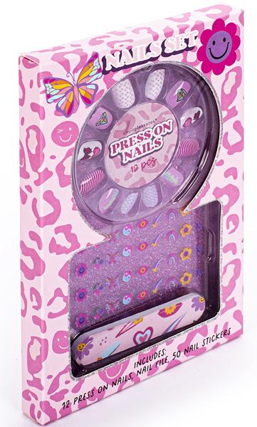 Dečiji set za nokte sa nalepnicama PRES ON NAILS 