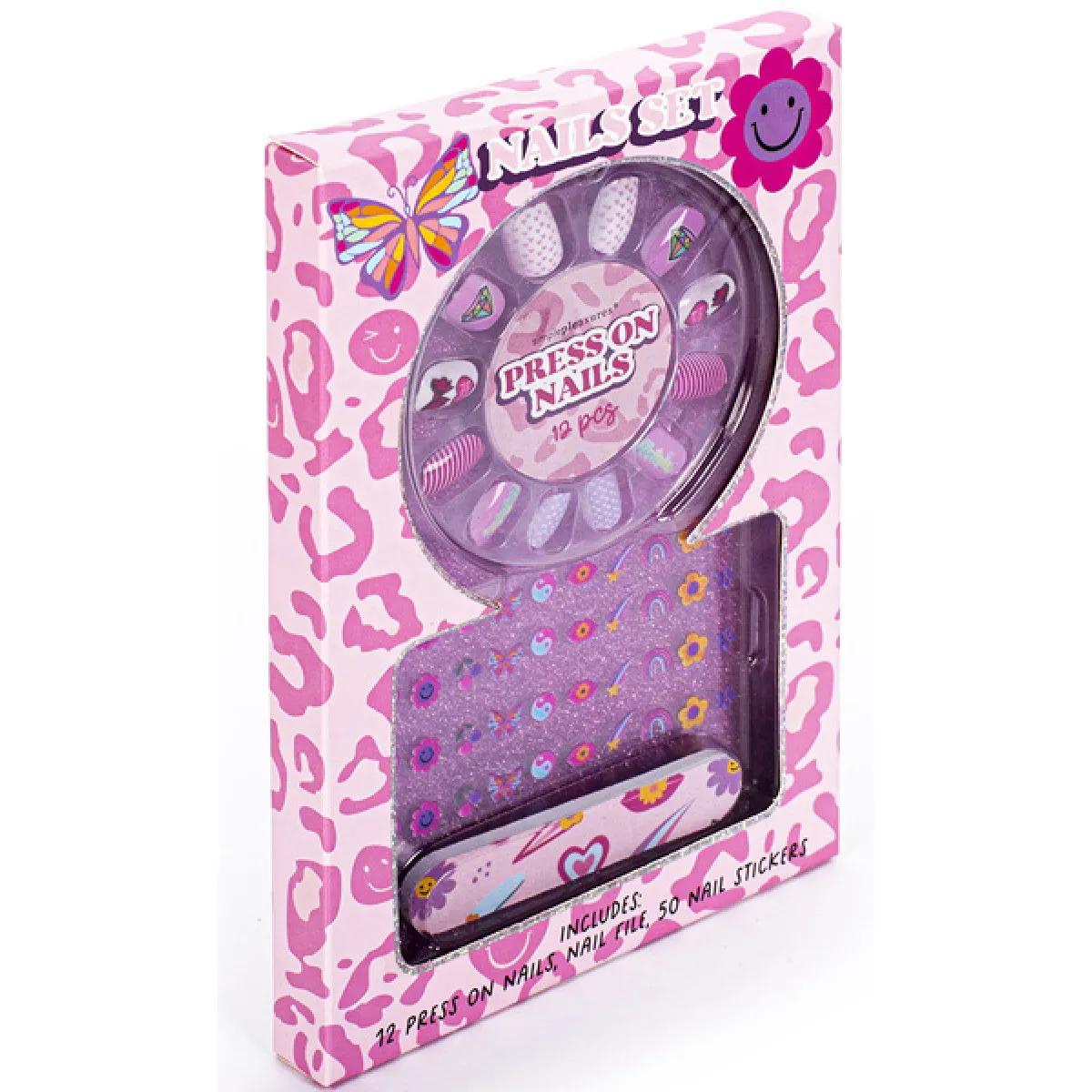 Dečiji set za nokte sa nalepnicama PRES ON NAILS 