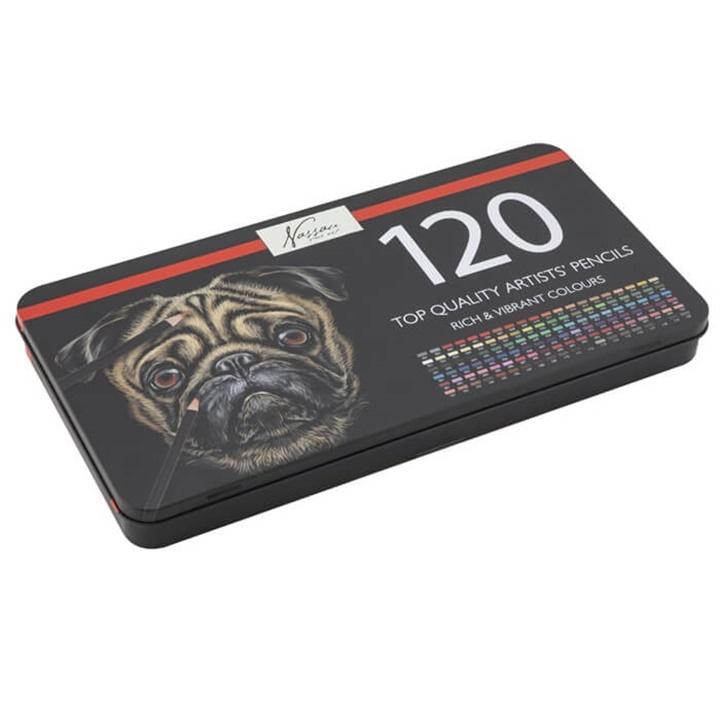 Drvene bojice iu metalnoj kutiji -120kom 